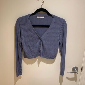Oak and fort blue cardigan top